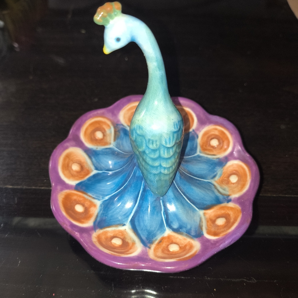Peacock Ring Holder.